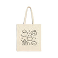 Halloween Ghosts & Pumpkins Canvas Tote Bag