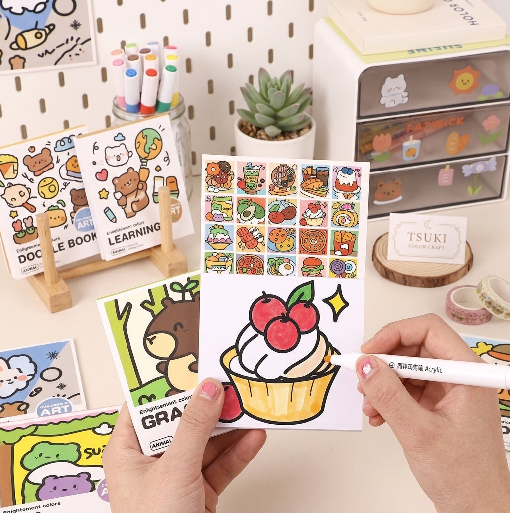 Mini Coloring Book Creative fun for travel & quiet time
