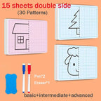 Reusable Maze Cards for Kids – 3 Levels with Pens & Eraser