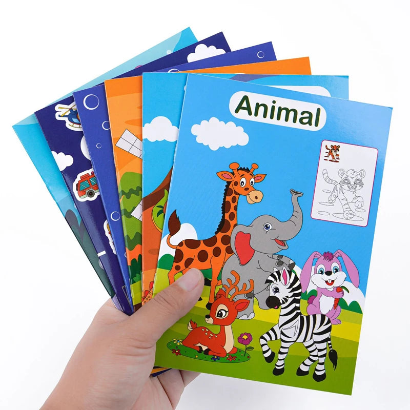 6-Pack Kids & Teen Coloring Books by Tsuki Color & Craft – Art Therapy & Creative Activity Set