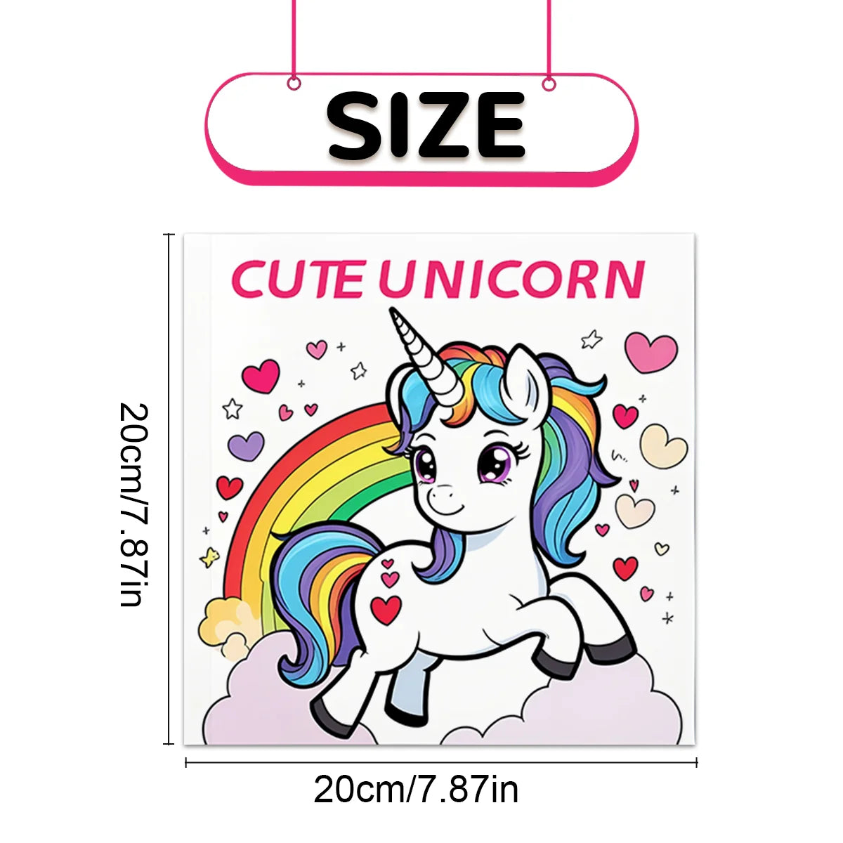 Unicorn Coloring Book – Premium Thick Pages for Kids & Adults | TSUKI Color & Craft