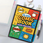 30 Sheet Manga Sketchbook Blank Comic DIY Drawing Book Multiple Template Speech Bubbles Graphic Novel Creation Drawing Book Tool