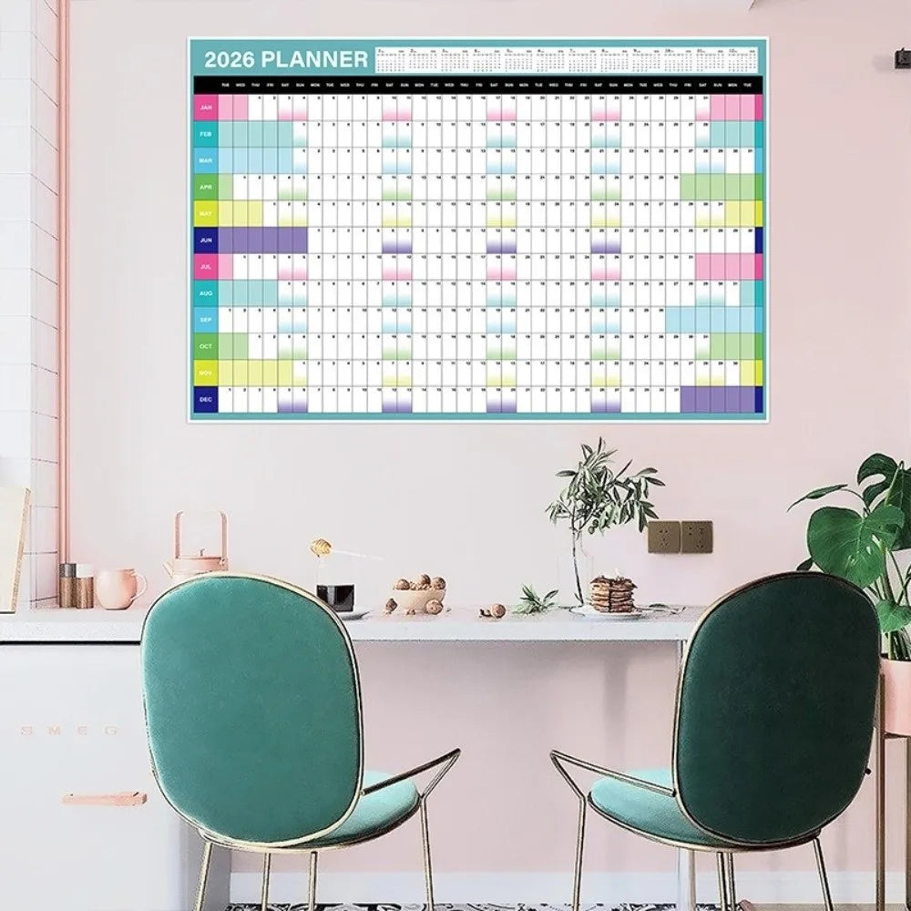 2026 Wall Hanging Calendar Annual Planner To Do List Schedule Calendar Planner Sheet Memo Pad Agenda Organizer