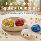 Simulation Flash Dumpling Pressure Ball Slow Rebound Soft Pinch Decompression Baozi modeling stress relief toy birthday Gifts
