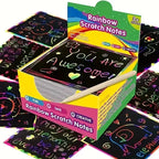Rainbow Scratch Art Cards 125 colorful designs to create