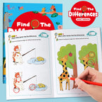 Hidden Differences Activity Book, | Attention and Concentration Training | Visual Perception Skills, Find the Differences Game |