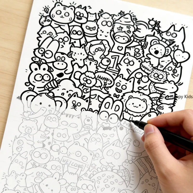 Graffiti Art Coloring Book – 16 Creative Patterns | TSUKI Color & Craft