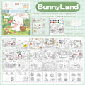 Children's Watercolor Coloring Set with 12-Color Pigment Color Blocks and Dip Pens