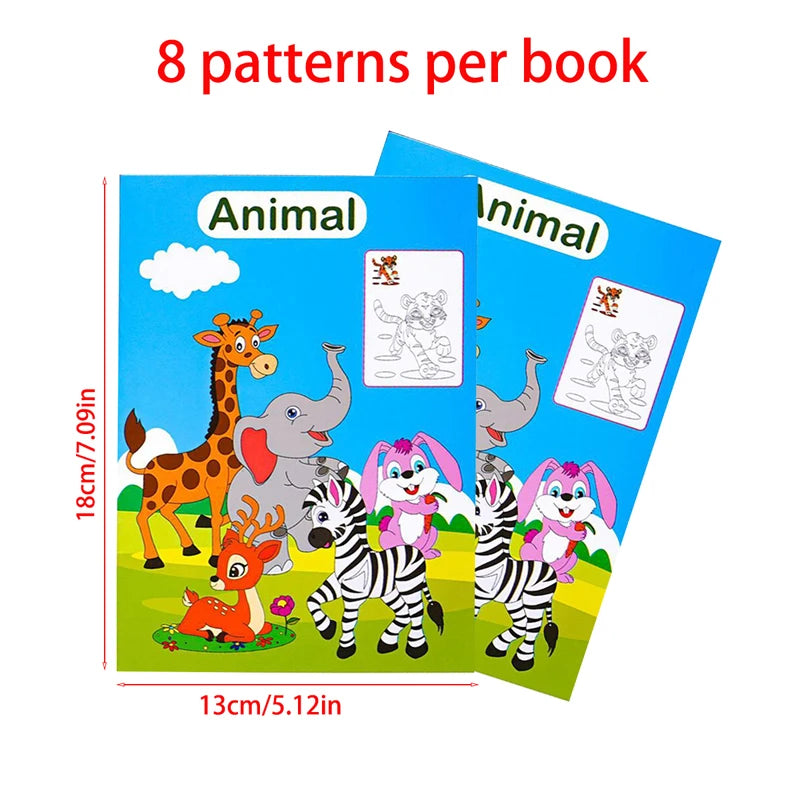 6-Pack Kids & Teen Coloring Books by Tsuki Color & Craft – Art Therapy & Creative Activity Set