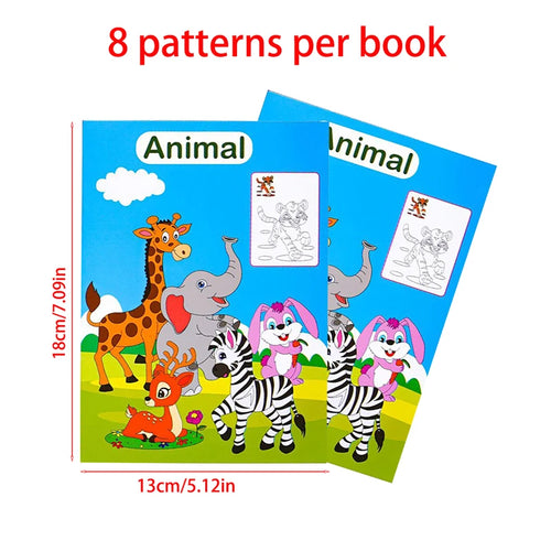6-Pack Kids & Teen Coloring Books by Tsuki Color & Craft – Art Therapy & Creative Activity Set