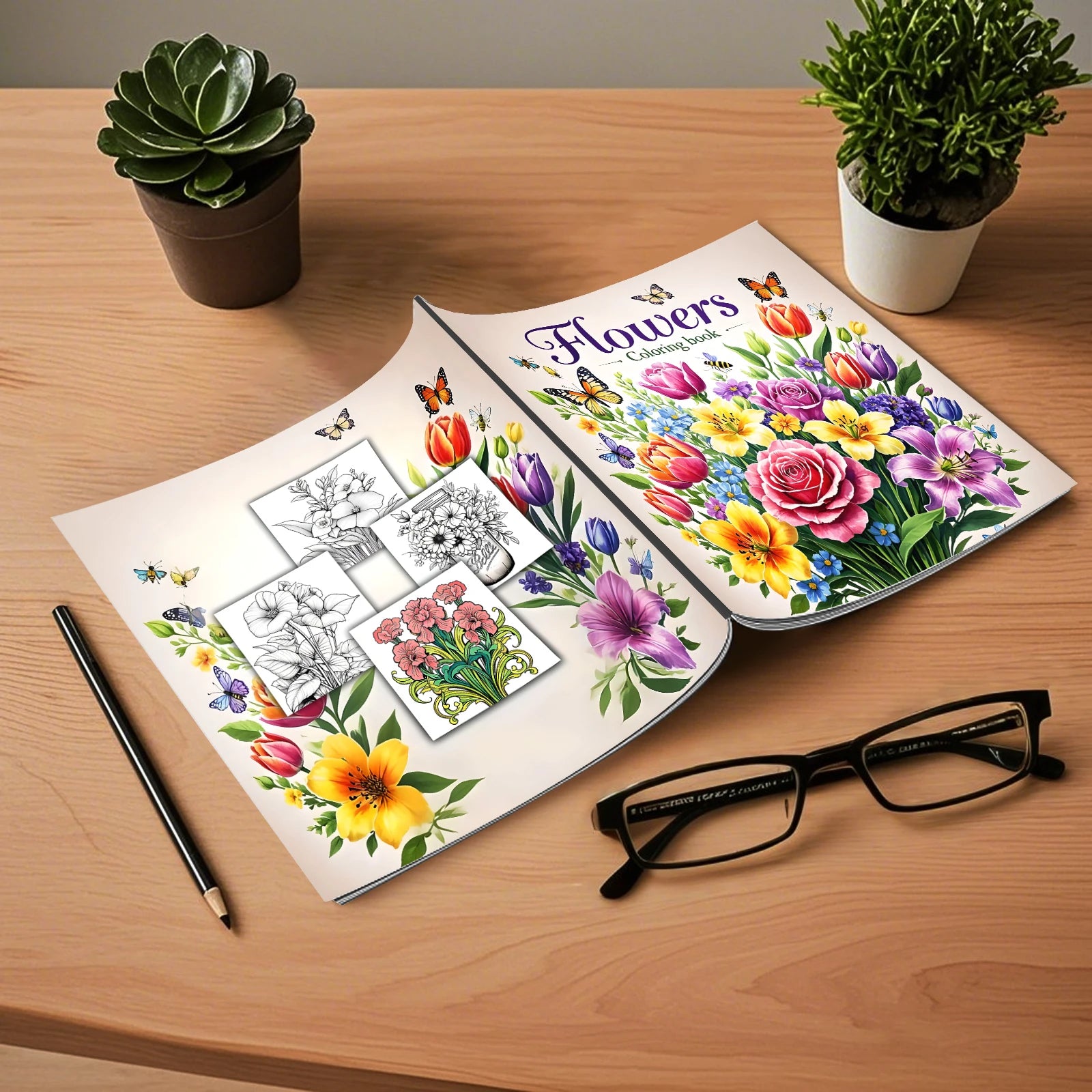 Art Coloring Book Adult Relieve Stress Kill Flower Coloring Graffiti Painting Drawing Art Book Stationerys Book