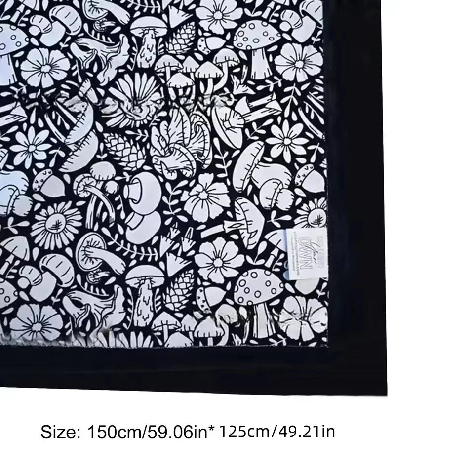 DIY Coloring Blanket 24 Color Pens Washable Reusable Soft Fleece Drawing Blanket DIY Painting Blanket for Kids Adults Home Decor