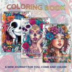 Spiral Coloring Book for Adults – 30 Thick No-Bleed Pages
