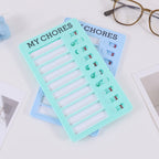 Self Discipline Checklist Board, Replaceable Plastic Chore Chart for Kids Adults, Summer Task Planner & Daily Habit Tracker
