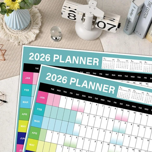 2026 Wall Hanging Calendar Annual Planner To Do List Schedule Calendar Planner Sheet Memo Pad Agenda Organizer