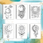 Adult Moon Coloring Book – 32 Intricate Pages, 100gsm Paper | TSUKI Color & Craft