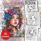 Spiral Coloring Book for Adults – 30 Thick No-Bleed Pages