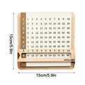 Wooden Multiplication Board by Tsuki Color & Craft – Montessori Math Toy for Kids