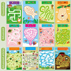 Reusable Maze Cards for Kids – 3 Levels with Pens & Eraser