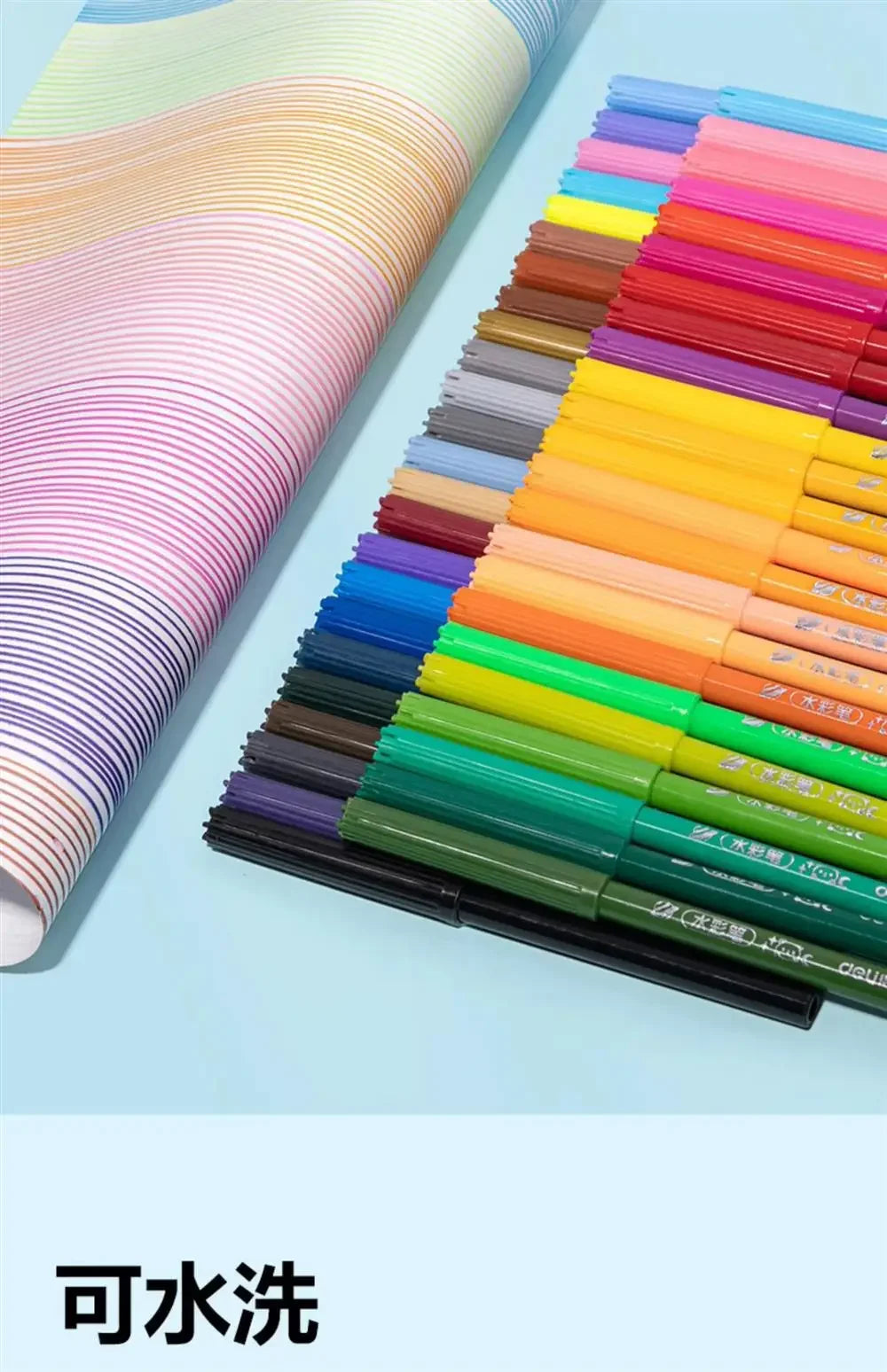 Washable Markers Set for Kids, 12/24/36/48 Art Colors Drawing Pen for Toddlers Gift,Safe and Non-Toxic Bright and Vivid Colors