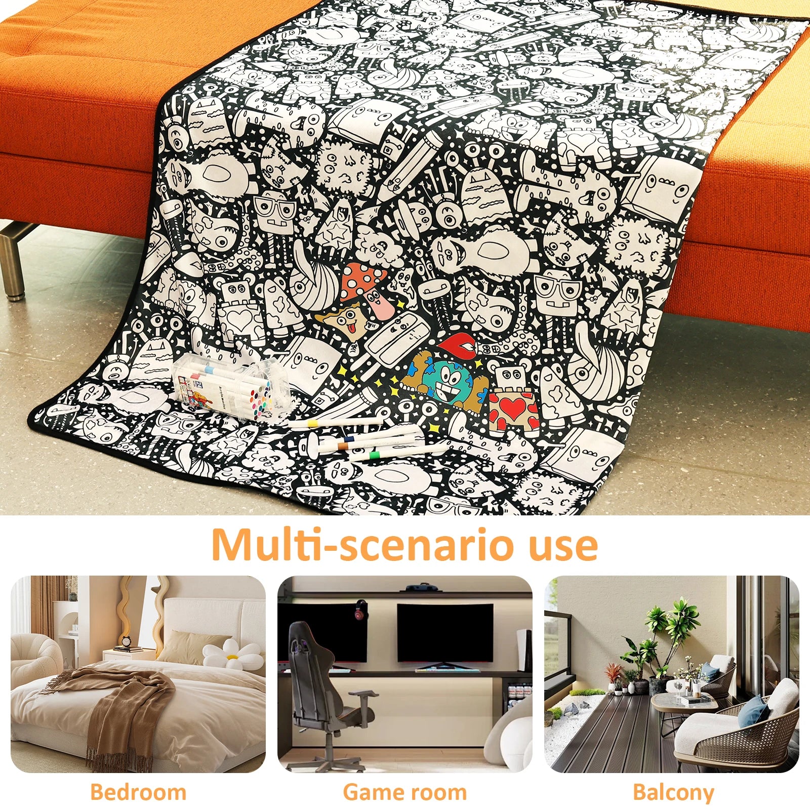Reusable Coloring Blanket