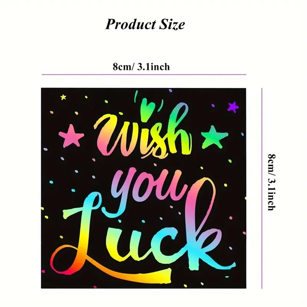 Dazzling Scratch Painting Parent Child Interactive Toys Note Cards Handmade Painting