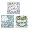 3-Book Coloring Set – Secret Garden, Enchanted Forest & Animal Kingdom