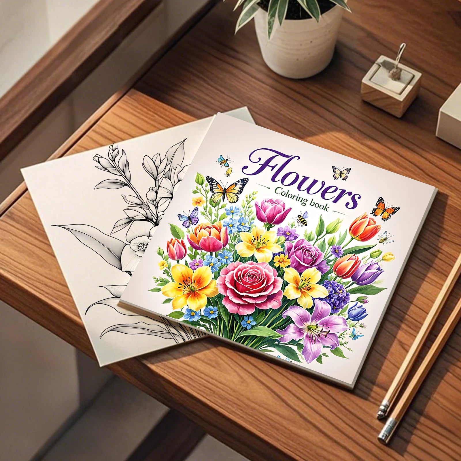 Art Coloring Book Adult Relieve Stress Kill Flower Coloring Graffiti Painting Drawing Art Book Stationerys Book