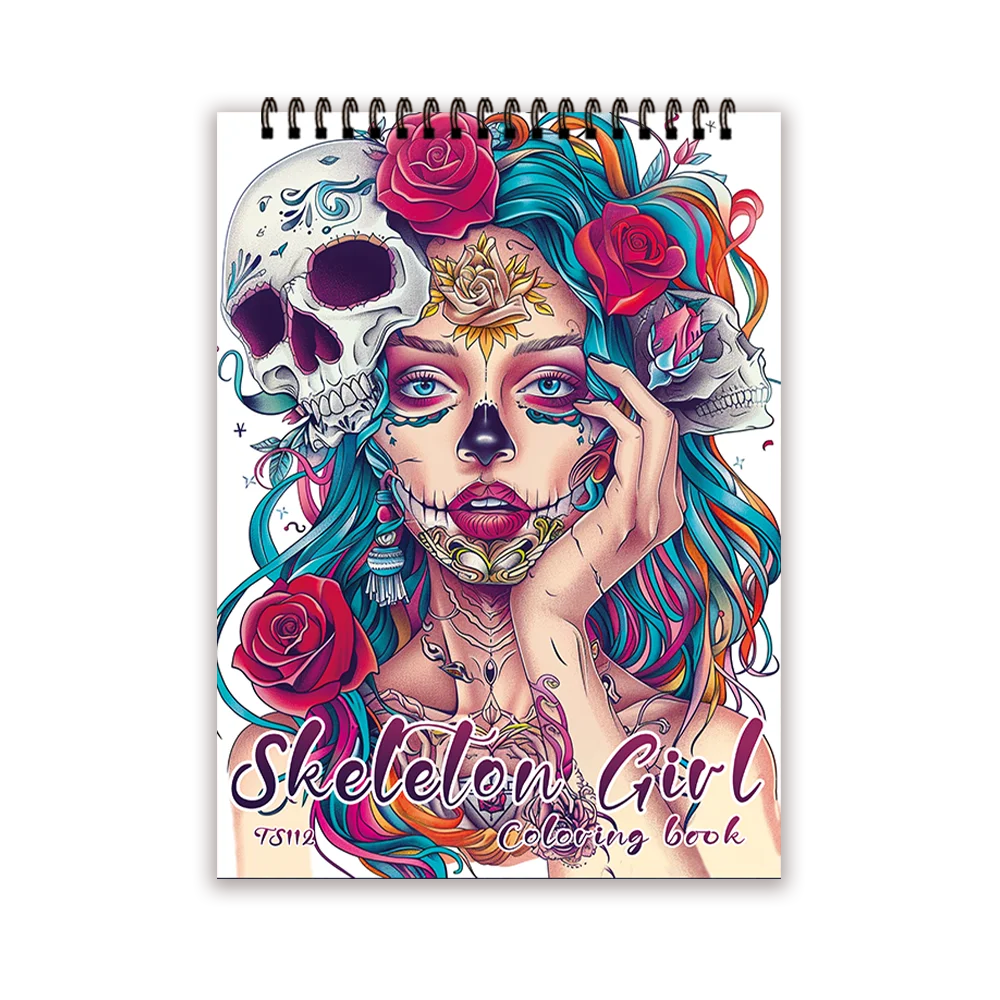 Spiral Coloring Book for Adults – 30 Thick No-Bleed Pages