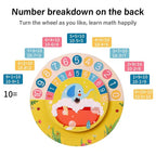 Kids Montessori Materials Wooden Clock Toys Time Learning Teaching Aids Educational Toys For Children School Clever Board Toy