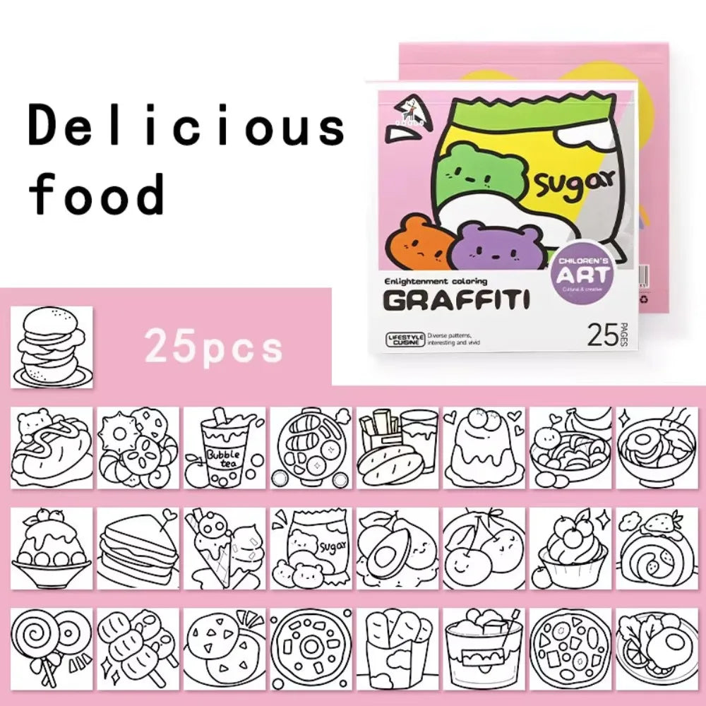 Mini Coloring Book Creative fun for travel & quiet time