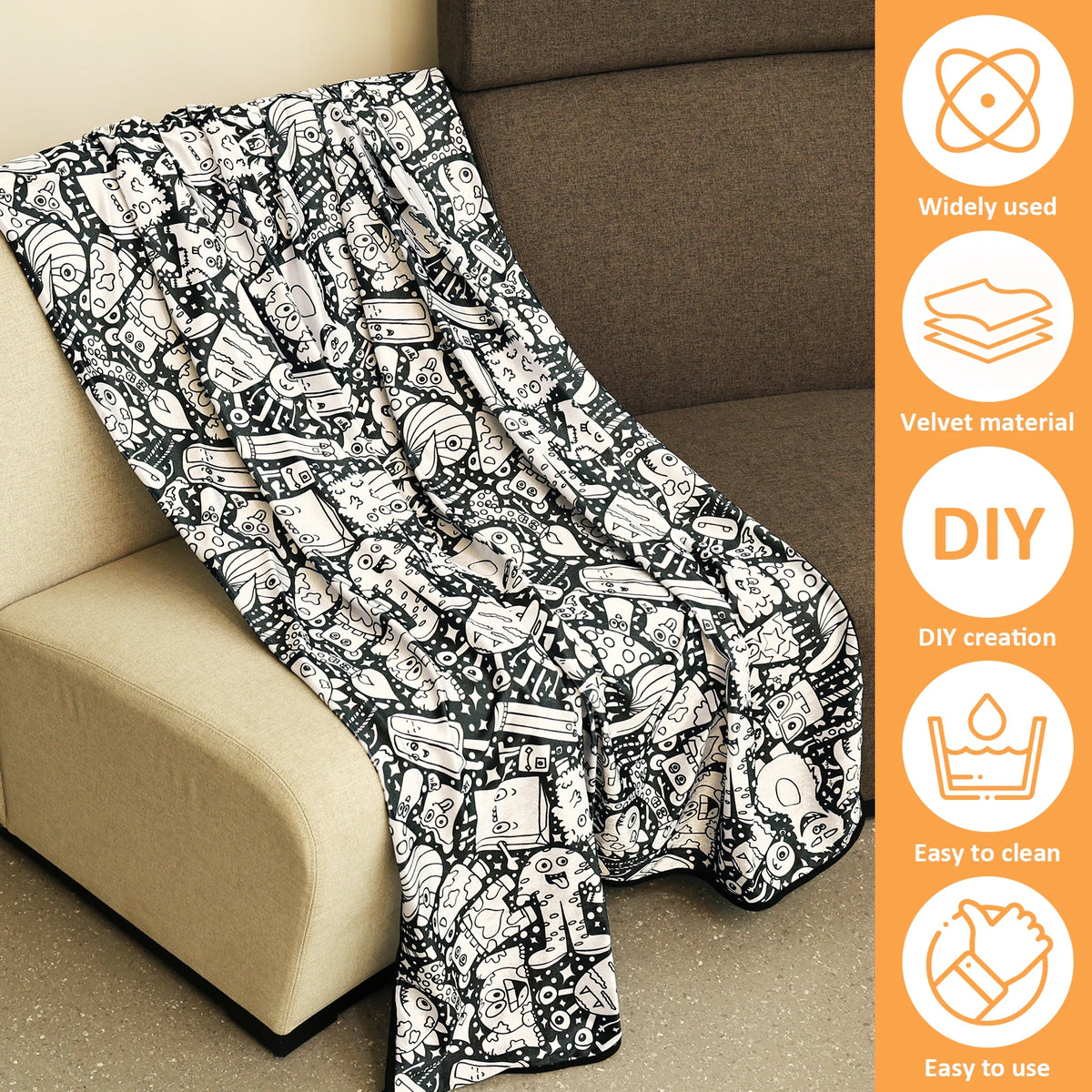 Reusable Coloring Blanket