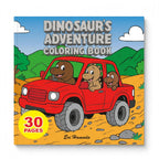 Dinosaur's Adventure Coloring Book for Kids – 30 Dino Pages (8.5" x 8.5")