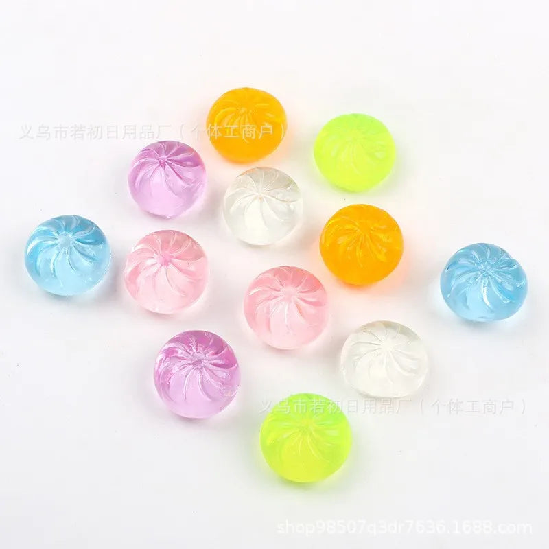 Mini Glitter Dumpling Squishes Stress Relief Toy With Dumplings Steamer Fidget Sensory Squeeze Ball Simulation Food Squishy Bun