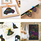 Rainbow Scratch Art Cards 125 colorful designs to create