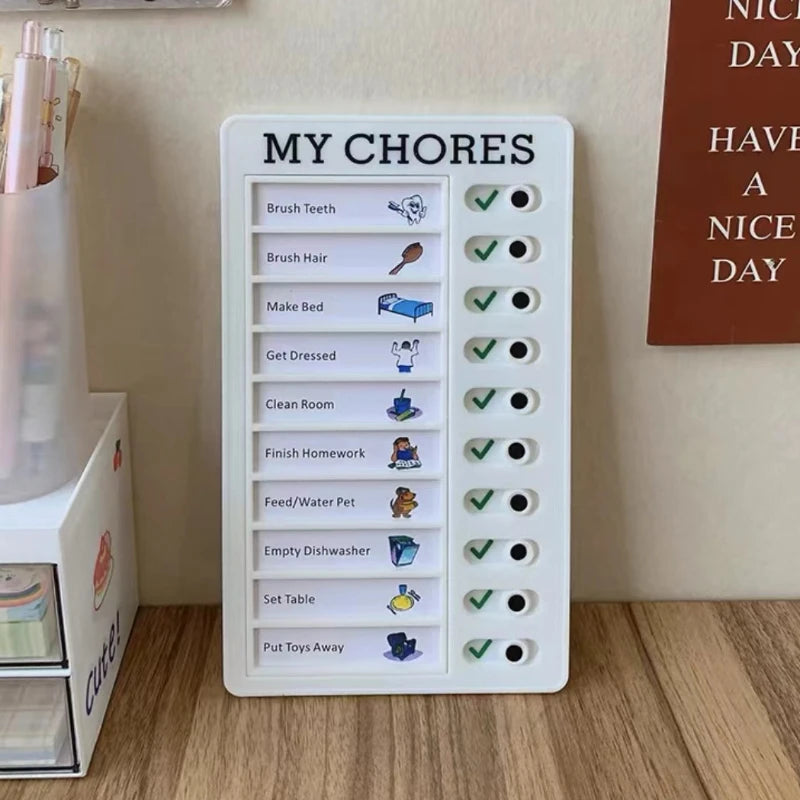 Self-discipline Check-in Magic Tool - Sign-in Card Growth Plan Task List Plastic Self-discipline Sign-in Card As A Substitute