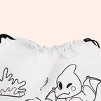 5-10PC Colorful Drawstring Graffiti Bag Random Assorted Pattern Cartoon Animal DIY Painting Backpack Festival Party Souvenir ZYF