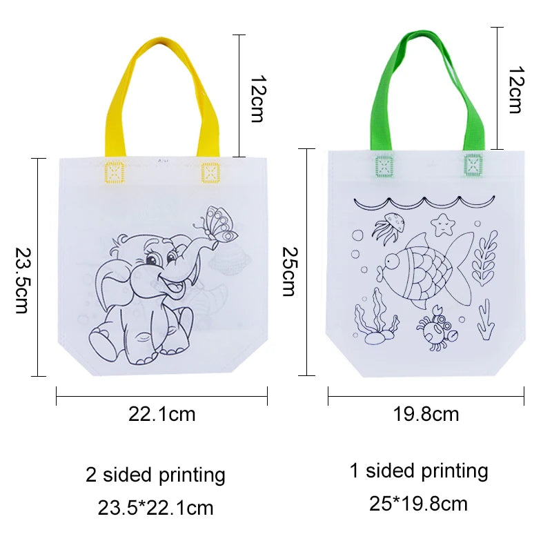 DIY Graffiti Coloring Bags for Kids – Color & Carry | TSUKI Color & Craft