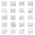 Dinosaur's Adventure Coloring Book for Kids – 30 Dino Pages (8.5" x 8.5")