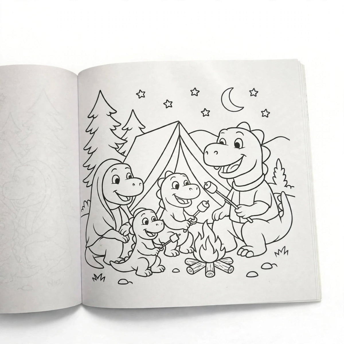 Dinosaur's Adventure Coloring Book for Kids – 30 Dino Pages (8.5" x 8.5")