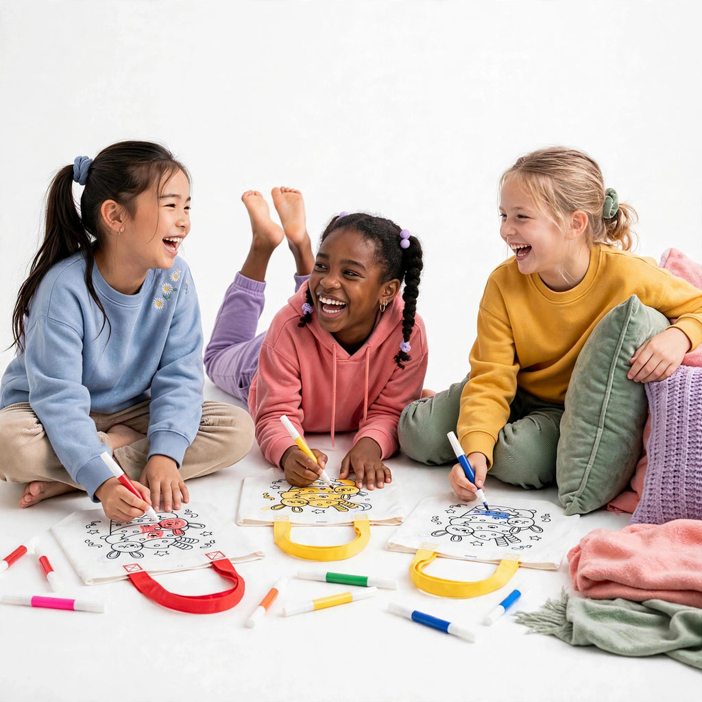 DIY Graffiti Coloring Bags for Kids – Color & Carry